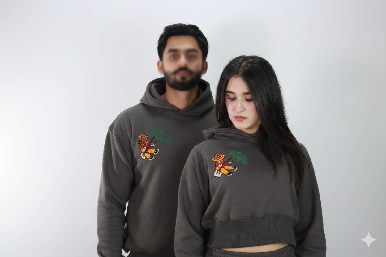 Couple Embroidered Track Suits