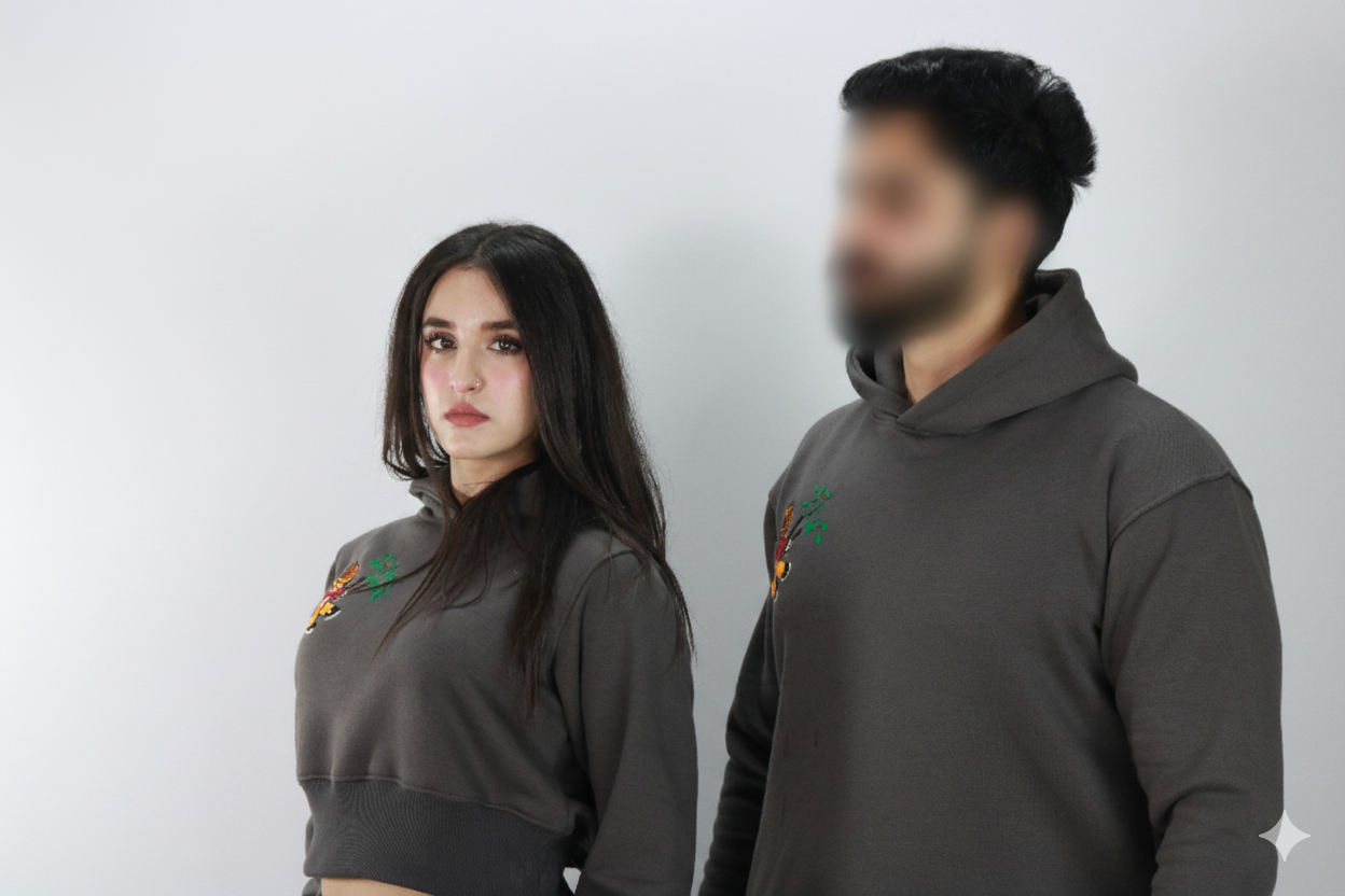 Couple Embroidered Track Suits