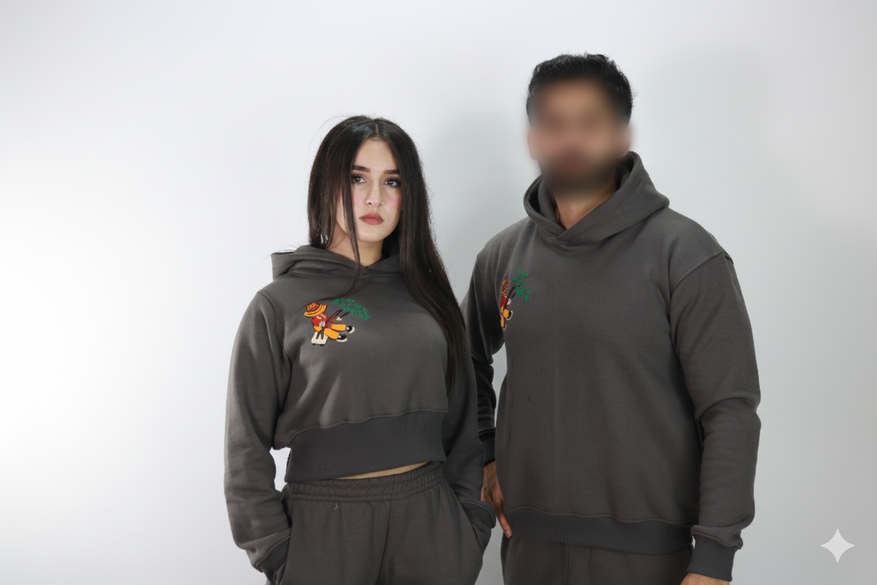 Couple Embroidered Track Suits