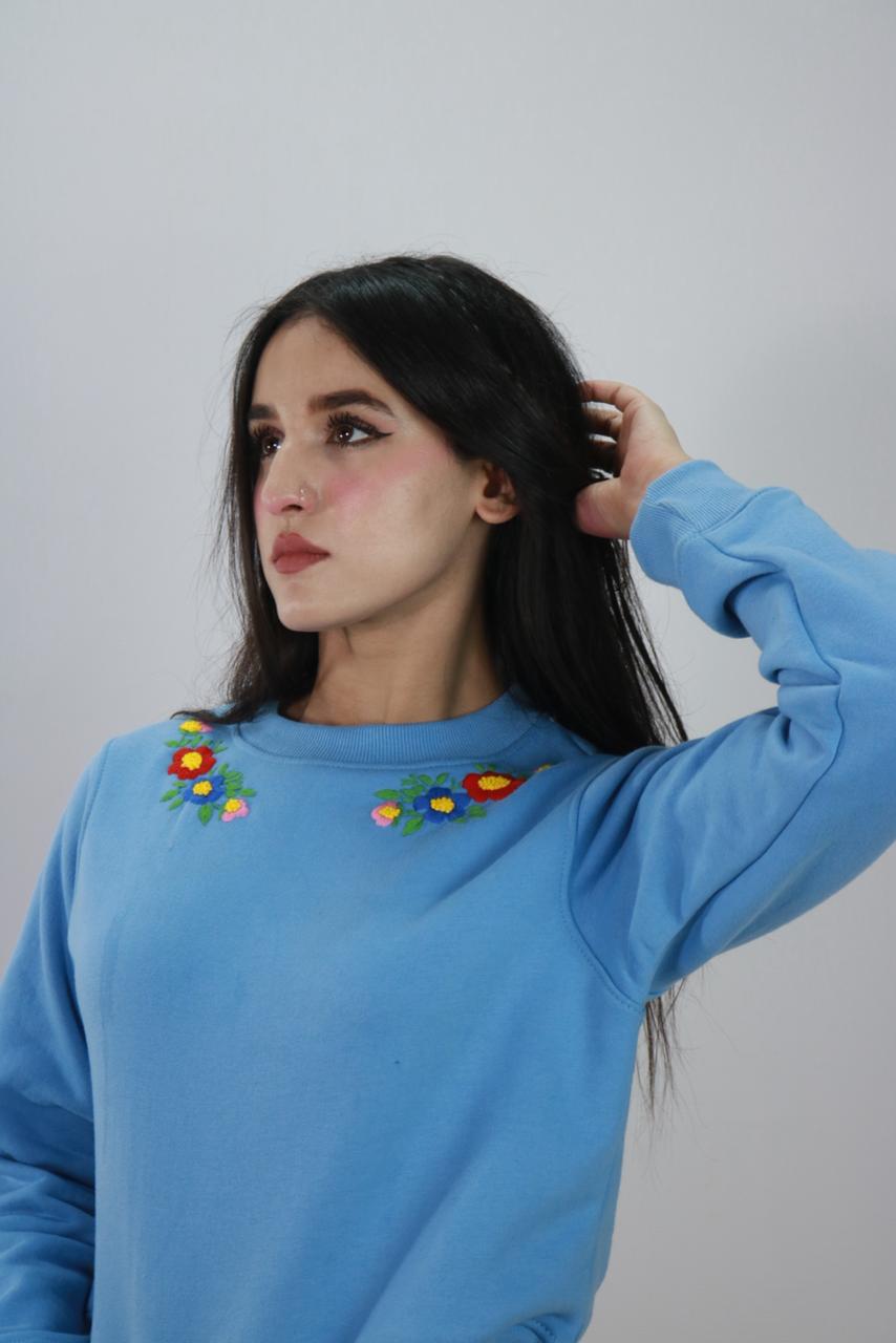 Embroidered Round Neck Shirt