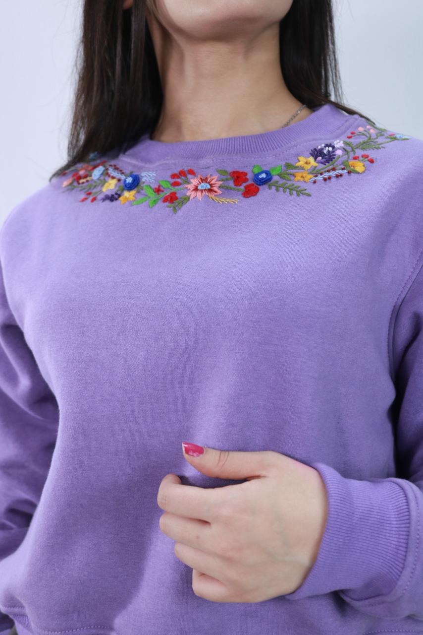 Embroidered Round Neck Shirt