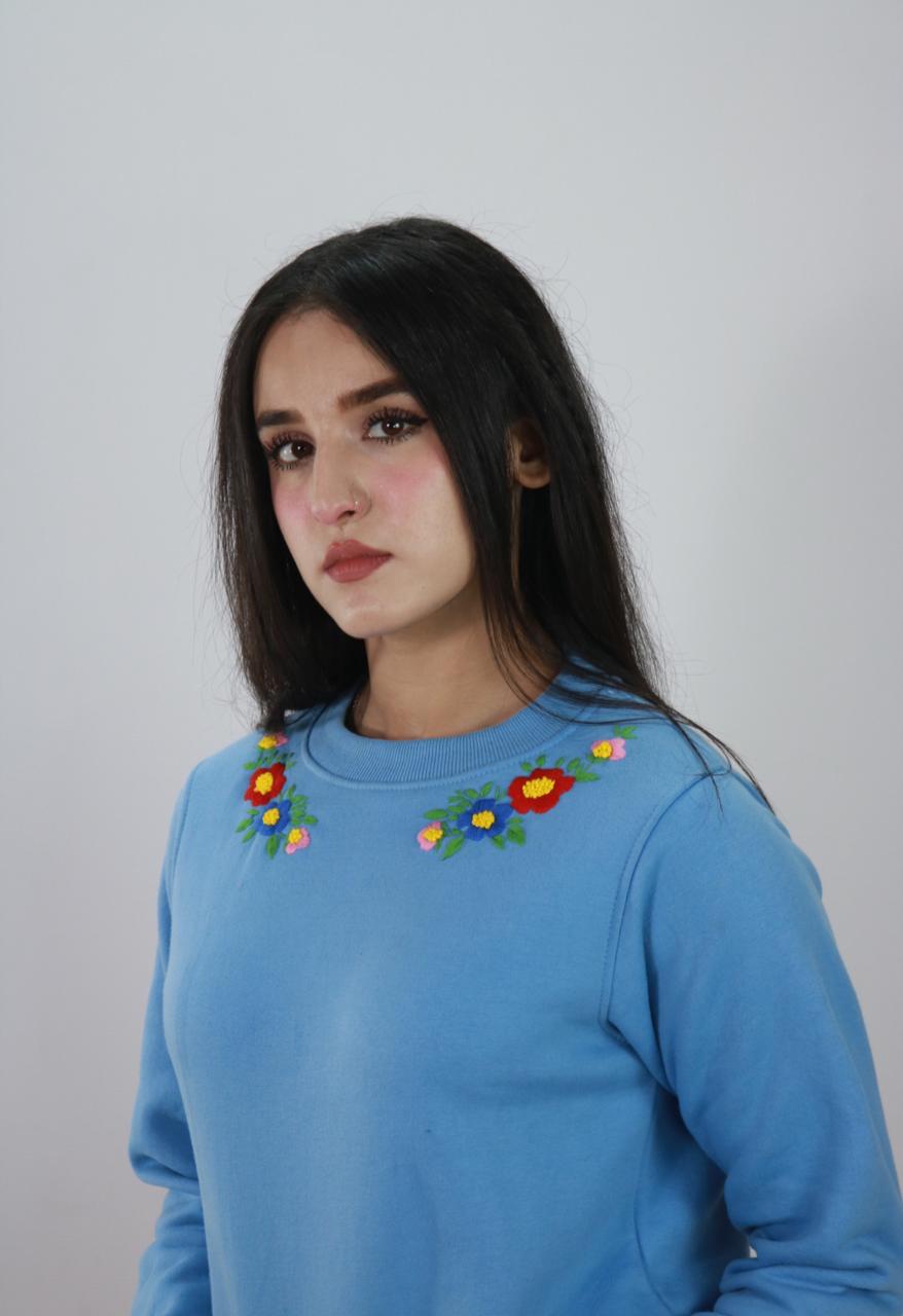Embroidered Round Neck Shirt